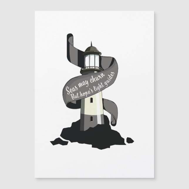 Die Meere mögen brennen, aber die Lichtführer der  Magnetkarte (Vorderseite)