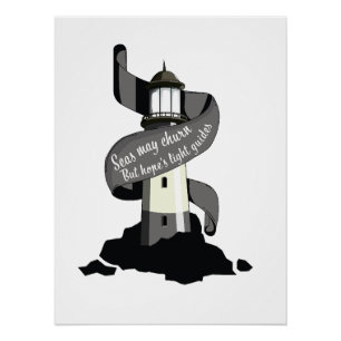 Die Meere mögen brennen, aber die Lichtführer der  Poster