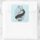 Die Meeresbrise ist Parfüm Quadratischer Aufkleber (Tasche)