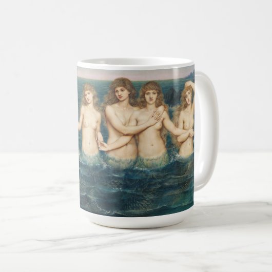Die Meeresfrüchte | Evelyn De Morgan Kaffeetasse (VorderseiteRechts)