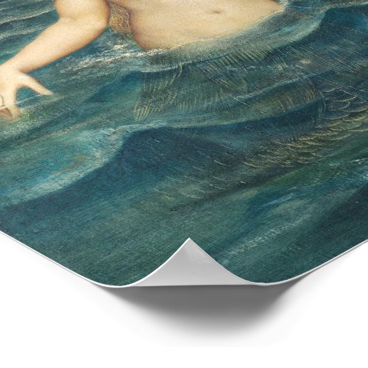 Die Meeresfrüchte | Evelyn De Morgan Poster (Ecke)