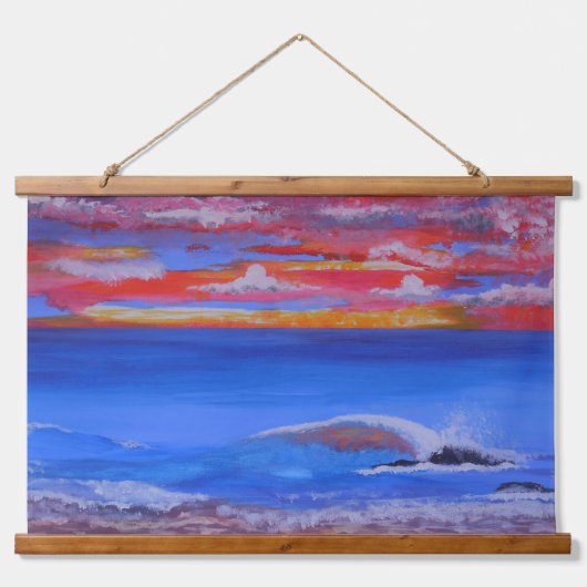 Die Meeresklippe, Wandteppich Mit Holzrahmen (Vorderseite)