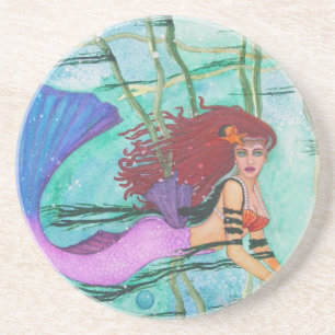 Die Meeresregion Sandstein Untersetzer