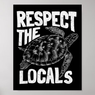 Die Meeresschildkröte des Earth Day respektiert di Poster
