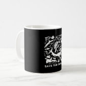 Die Meeresschildkröte Orca Climate Change-S gerett Kaffeetasse (Vorderseite Links)