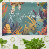 Die Meeresschildkröten schwimmen im Pazifik Geschirrtuch (Gefaltet)