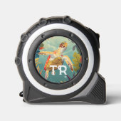 Die Meeresschildkröten schwimmen im Pazifik Maßband (Vorderseite)