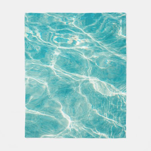 die Meereswellen Fleecedecke (Vorderseite)
