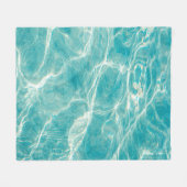 die Meereswellen Fleecedecke (Vorderseite (Horizontal))