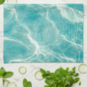 die Meereswellen Geschirrtuch (Gefaltet)