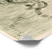 Die Meerjungfrau des amerikanischen Künstlers Fred Poster (Ecke)