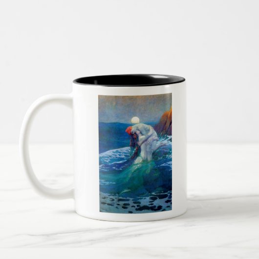 Die Meerjungfrau durch Howard Pyle Zweifarbige Tasse (Links)