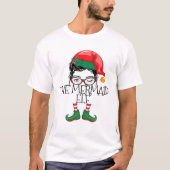 Die Meerjungfrau Elf Matching Familie Pajamas Weih T-Shirt (Vorderseite)