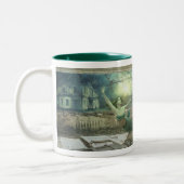 Die Meerjungfrau ermordet KEIN Zitat 11 Zweifarbige Tasse (Links)