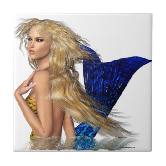 Die Meerjungfrau Fliese (Vorderseite)