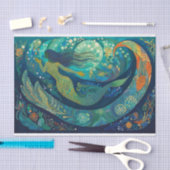 Die Meerjungfrau im Riff Seidenpapier (Handwerk)