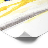 'Die Meerjungfrau in' Print Poster (Ecke)