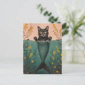 Die Meerjungfrau Kitty Postkarte (Stehend Vorderseite)