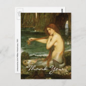 Die Meerjungfrau Postkarte (Vorne/Hinten)