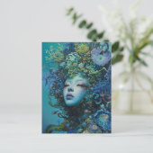 Die Meerjungfrau Postkarte (Stehend Vorderseite)