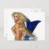 Die Meerjungfrau Postkarte (Vorne/Hinten)