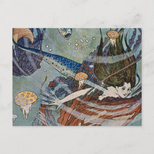 „Die Meerjungfrau Prinzessin“ von Edmund Dulac Postkarte