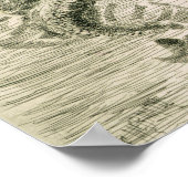 'Die Meerjungfrau' (und das Seepferd) Frederick Ch Poster (Ecke)