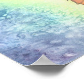 Die Meerjungfrau und die Mondblase Fantasy Art Poster (Ecke)