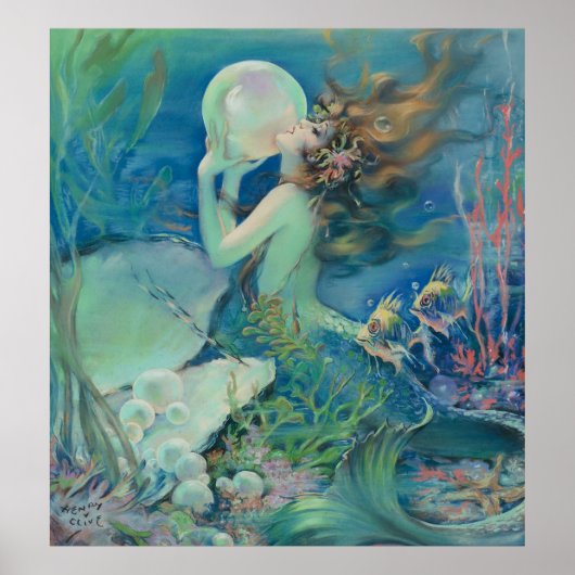 Die Meerjungfrau von Henry Clive Poster (Vorne)