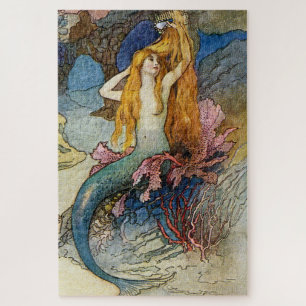 „Die Meerjungfrau“ von Warwick Goble Puzzle