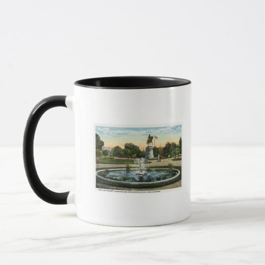 Die Meerjungfrau, Washington Statue Tasse (Links)