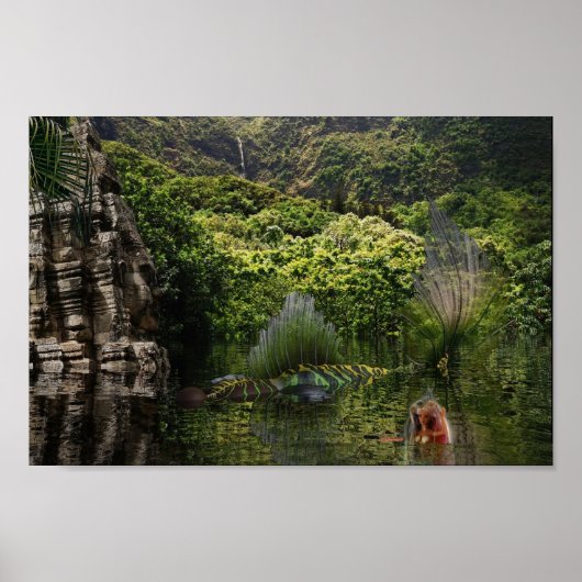 Die Meerjungfrauen amüsieren sich. Poster (Vorne)