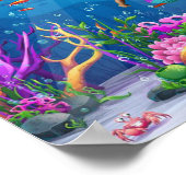 Die Meerjungfrauen amüsieren sich. Poster (Ecke)