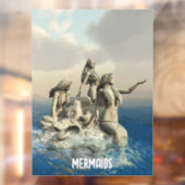 Die Meerjungstatue. Gestalted Fensteraufkleber (Blatt 2)