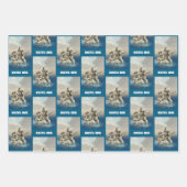 Die Meerjungstatue. Gestalted Geschenkpapier Set (Vorderseite 3)