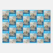 Die Meerjungstatue. Gestalted Geschenkpapier Set (Vorderseite 2)