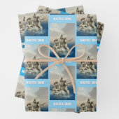 Die Meerjungstatue. Gestalted Geschenkpapier Set (Beispiel)