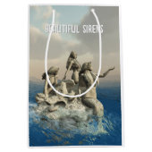 Die Meerjungstatue. Gestalted Mittlere Geschenktüte (Vorderseite)