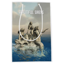 Die Meerjungstatue. Gestalted Mittlere Geschenktüte