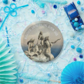 Die Meerjungstatue. Gestalted Pappteller (Party)