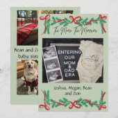 Die mehr desto besser Baby Ankündigung Weihnachten (Vorne/Hinten)