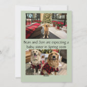 Die mehr desto besser Baby Ankündigung Weihnachten (Rückseite)