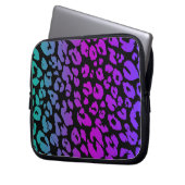 Die mehrfarbige Leopard-Serie Design 1 Laptopschutzhülle (Vorderseite Links)