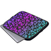 Die mehrfarbige Leopard-Serie Design 1 Laptopschutzhülle (Vorne Knopf)