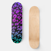 Die mehrfarbige Leopard-Serie Design 1 Skateboard (Vorderseite)