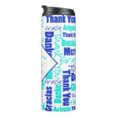 Die mehrsprachige Lehrer-Anerkennung danken Ihnen Thermosbecher (Nach rechts gedreht)