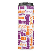 Die mehrsprachige Lehrer-Anerkennung danken Ihnen Thermosbecher (Rückseite)