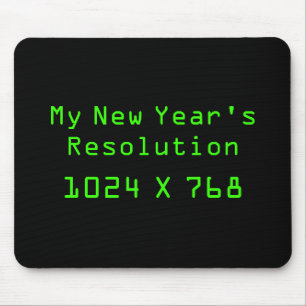 Die meine Entschließung des neuen Jahres - 1024 x Mousepad