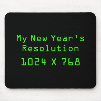 Die meine Entschließung des neuen Jahres - 1024 x Mousepad