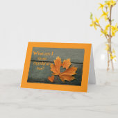 DIE MEISTE ERNTEDANK-KARTE "DANKFUL FÜR SIE" KARTE (Gelbe Blume)